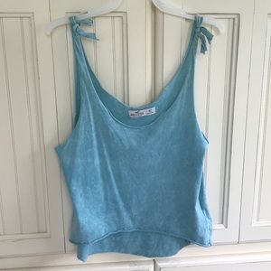 Hollister Blue Crop Tank, Size XS